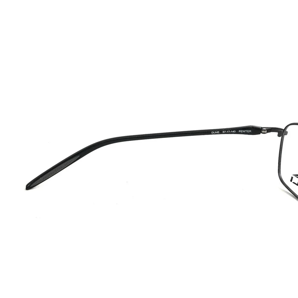 Denali Eyeglasses Frames DUNE PEWTER Gray Black Pilot Wire Rim 57-17-140